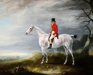 William Rutson (1791–1867), On A Grey Hunter — Sr John E Ferneley