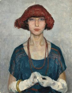 The blue blouse