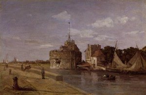 The Francois I Tower At Le Havre — Eugène Louis Boudin
