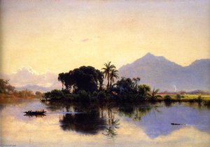 River Scene, Ecuador (i) — Louis Remy Mignot