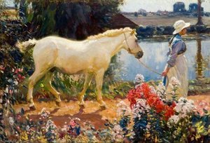 Path To The Orchard — Sir Alfred James Munnings