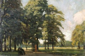 View In Kensington Gardens, London — Charles Henry Sims
