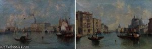 Grand Canal Venice With Boats Looking — William Meadows