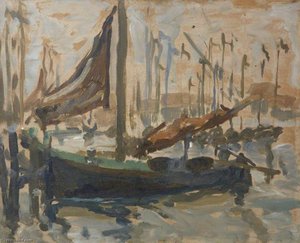 Boat At Harbour — Peter Lanyon