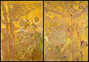 Arbre Sur Fond Jaune — Odilon Redon, Symbolism