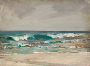 Seascape With Breaking Waves — Henry Young Alison