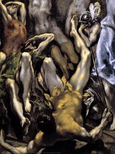The Resurrection (detail) — El Greco
