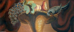 Composition With A Hat, A Dove And Fruit
