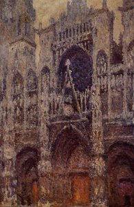 Rouen Cathedral, The Portal, Grey Weather — Claude Monet, Impressionism