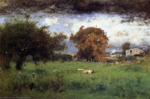 Early Autumn, Montclair — George Innes, Tonalist