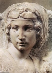 Madonna (tondo Pitti), Detail — Michelangelo Buonarroti
