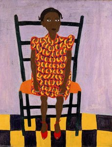 Little Girl In Orange — William H. Johnson