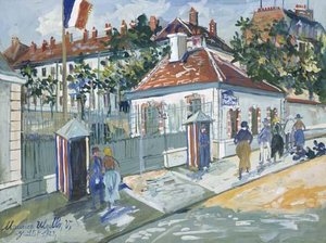 The Lourcine Barracks, Boulevard De Port Royal, Paris — Maurice Utrillo