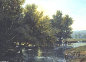 The Thames Near Moulsford — William Havell