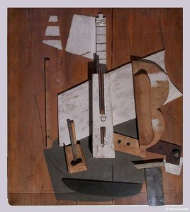 Guitare Et Bouteille De Bass — Pablo Picasso