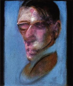 Three Studies For Self-portrait,1980, Center Panel — Francis Bacon, Surrealism Surrealism
