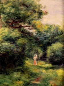 Lane In The Woods — Pierre-auguste Renoir