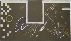 Model Of Pannel For The Exhibit Of Juryfreie: Wall C — Wassily Wassilyevich Kandinsky, Bauhaus Expressionism