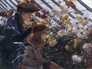 Chrysanthemums — Charles Courtney Curran