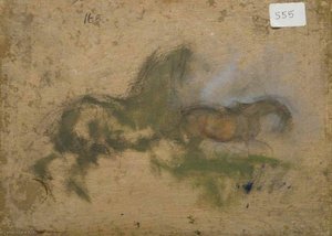 Horse Studies (verso) — Sir Alfred James Munnings, Impressionism