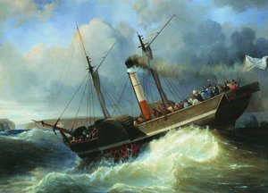 The Emperor Nicholas Passenger Ship in the Black Sea