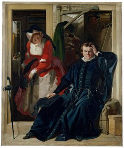 Scene From Ben Jonson's Every Man In His Humour (act Ii, Scene I) — Daniel Maclise