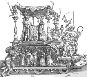 The Small Triumphal Car Or The Burgundian Marriage — Albrecht Dürer
