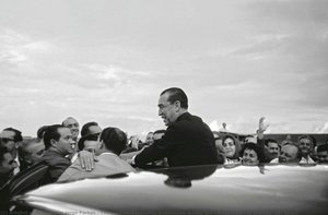 The president Juscelino Kubitschek during the inauguration of Brasília, DF. Brazil