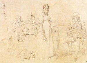 Portrait Of The Forestier Family — Jean-auguste-dominique Ingres, Neo-classicism