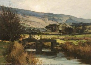 Fletcher's Mill From Tanner's Dam, Greenfield, Saddleworth, Yorkshire — John Mccombs