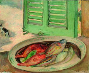 Still Life With Fish (also Known As Nature Morte Aux Poissons) — Henri Lebasque, Post-impressionism