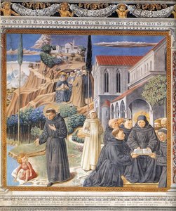 The Parable Of The Holy Trinity (scene 12, South Wall) — Benozzo Gozzoli