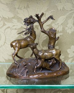 Untitled (group Of Deer) — Antoine-louis Barye