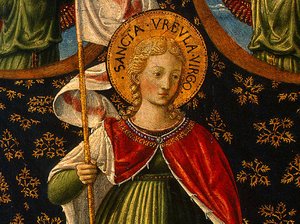 Saint Ursula With Angels And Donor (detail) — Benozzo Gozzoli