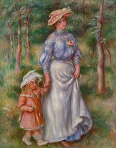 The Promenade (julienne Dubanc And Adrienne) — Pierre-auguste Renoir