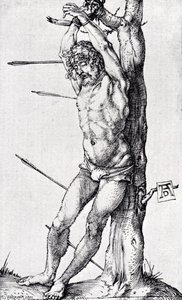 St. Sebastian At The Tree — Albrecht Dürer
