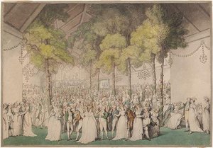 Fete At Boodles Club, Ranelagh, In Honor Of George Iii — Thomas Rowlandson