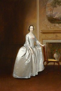 Portrait Of An Unknown Lady Before A Chimneypiece (possibly Elizabeth Lacey, Mrs Joshua Iremonger Iii) — Arthur William Devis