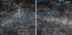 This Land So Rich In Beauty No. 6 (diptych) — Zeng Fanzhi