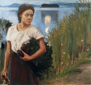 The Sauna Girl — Akseli Gallen-kallela
