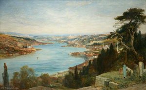Constantinople And The Golden Horn From Eyoub — John Macwhirter