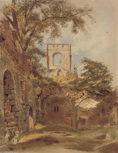 A Ruined Abbey — Thomas Hartley Cromek, Romanticism