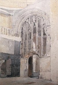 A Screen, Norwich Cathedral — John Sell Cotman