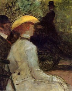 In The Bois De Boulogne — Henri De Toulouse-lautrec