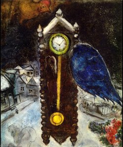 Clock With Blue Wing — Marc Chagall, Surrealism