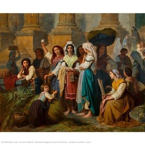 Italian market scene