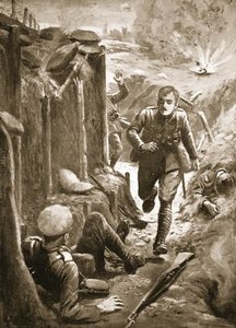 Sergeant Tuersley Running To Assist A Wounded