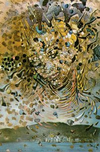 Head Bombarded With Grains Of Wheat (particle Head Over The Village Of Cadaquns), 1954 — Salvador Dalí, Surrealism