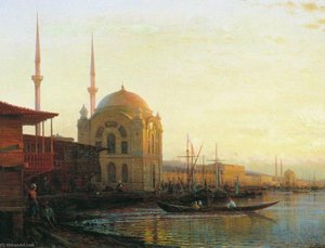 Mosque In Constantinople — Alexei Petrovich Bogoliubov, Romantic Realism