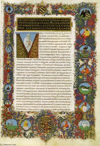 E Maestro Dell'iliade Medicea, San Bernardo E Gilberto Di Hoyland, Sermones In Canticorum Ms — Francesco Rosselli